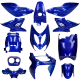 Kit Carénage Yamaha Aerox / MBK Nitro Bleu Candy (jusqu’à 2013) 12 pièces Mezoly