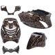 Kappenset SP look EVO-1 Piaggio Zip 2000→50cc 2/4-takt Forged Flakes zwart/goud