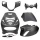 Kit carénage SP look Piaggio Zip anthracite mat + éclairage LED 6 pièces
