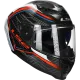 Casque integral LS2 Dragon Carbon Subic FF807 blanc / bleu / rouge