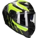 Casque integral LS2 Dragon Carbon Trax FF807 jaune fluo