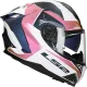 Casque integral LS2 Challenger II Flaman FF817 violet / rose