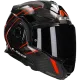 Casque modulable (mentonnière réversible) LS2 Advant X Carbon Future II FF901 rouge