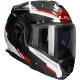 Casque modulable (mentonnière réversible) LS2 Advant X Spectrum FF901 noir / blanc / rouge