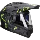 Casque adventure LS2 Pioneer II Crazy MX702 noir mat / jaune fluo