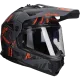 Casque adventure LS2 Pioneer II Crazy MX702 noir mat / rouge