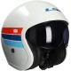 Casque jet LS2 Spitfire II Retro OF599 blanc / bleu
