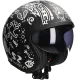 Casque jet LS2 Spitfire II Tribal OF599 noir mat