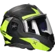 Casque modulable (mentonnière réversible) LS2 Advant X Oblivion FF901 noir mat / jaune fluo