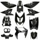 Kit Carénage Yamaha Aerox / MBK Nitro Noir (jusqu’à 2013) 12 pièces Mezoly