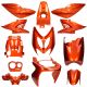 Kit Carénage Yamaha Aerox / MBK Nitro Orange Candy (jusqu’à 2013) 12 pièces Mezoly