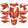 Kit Carénage Yamaha Aerox / MBK Nitro Orange (jusqu'à 2013) 11 pièces