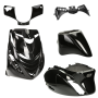 Kit de carénage SP look Piaggio Zip noir brillant DMP 5 pièces