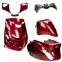 Kit carénage SP look Piaggio Zip candy rouge 5 pièces