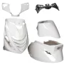 Kit carénage SP look Piaggio Zip blanc brillant 5 pièces
