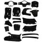 Kit carénage AGM VX50/VX50S/Riva/Riva Sport /China LX/S noir brillant 18 pièces