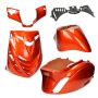 Kit carénage SP look Piaggio Zip ambre rouge métallique 5 pièces