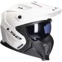Casque jet LS2 Drifter Solid OF606 blanc métallisé