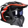 Casque jet LS2 Drifter Triality OF606 rouge