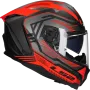 Casque integral LS2 Challenger II Dravix FF817 rouge