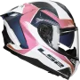 Casque integral LS2 Challenger II Flaman FF817 violet / rose