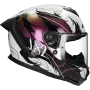 Casque integral LS2 Rapid III Boho FF820 blanc / noir / rose