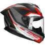 Casque integral LS2 Rapid III Hyper FF820 noir / rouge