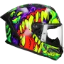 Casque integral LS2 Rapid III Lycant FF820 violet / vert