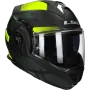 Casque modulable (mentonnière réversible) LS2 Advant X Nova FF901 noir / jaune fluo