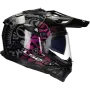 Casque adventure LS2 Pioneer II Rangi MX702 noir / violet
