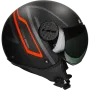 Casque jet LS2 Sphere Lux II Minim OF558 noir mat / rouge