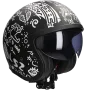 Casque jet LS2 Spitfire II Tribal OF599 noir mat