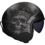 Casque jet LS2 Spitfire II Willy OF599 noir mat / gris