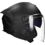 Casque jet LS2 Verso II Solid OF618 noir mat